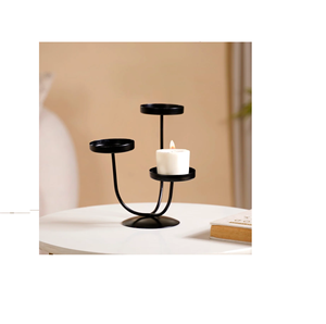 Home Decor <b>Candlestick</b> New European Retro Desktop <b>Candlestick</b> Decoration Vintage <b>White</b> Iron Candle Holders Metal Candlest - Product Image 1