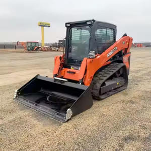 Meilleure vente Kubota SVL75 Mini chargeuse compacte à glissement Chargeur sur chenilles Chargeur frontal multifonction pour le déneigement, roulement inclus - Product Image 4