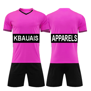 ชุดเสื้อฟุตบอล โพลีเอสเตอร์/คอตตอน 100% ชุดกีฬาแบบสั่งทำ คอวี พร้อมหมายเลขทีมและชื่อผู้เล่น บริการ OEM - Product Image 6