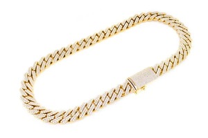 Collier Moissanite plaqué or 14K Radiance E Color Brilliant Cut VVS2 Clarity Hip Hop Luxury Designer Jewelry Wholesale Online - Product Image 3