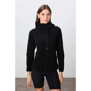 Sudadera con Capucha TommyLife para Mujer, Corte Estándar, con Cierre, Forro Polar, Color Gris Melange, Prenda Exterior de Poliéster para Uso Casual - Product Image 5