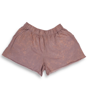 Shorts streetwear personnalisés pour femmes, lavage minéral, respirant, écologique, 100% coton, 240 GSM, anti-rétrécissement - Product Image 1