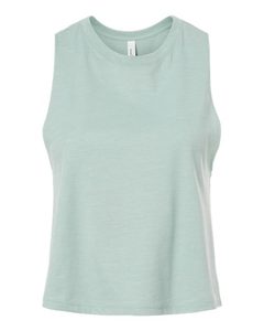Racerback Cropped Tank Tops Singer Print Mujer Cool Tank-Top Pima Cotton Muscle - Product Image 4
