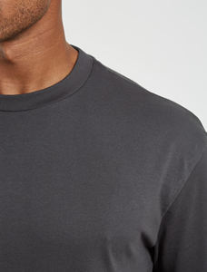 Camiseta en blanco cuadrada ancha de alta calidad, Camiseta de algodón pesado, camiseta negra de gran tamaño para hombres - Product Image 3