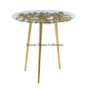 Table basse design vintage forme ronde en bois fabriqué au design luxueux chambre à coucher salon et salon fournitures de décoration - Product Image 2