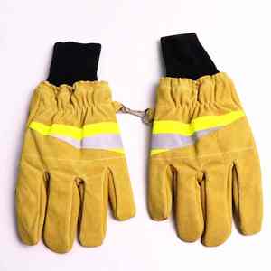 Nuevos guantes de seguridad de cuero de alta calidad a prueba de incendios, equipo de protección resistente al fuego, guante de rescate de bombero - Product Image 1
