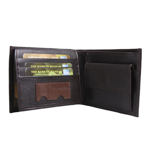 Luxury Anti <b>RFID</b> <b>Blocking</b> Vintage Short Length Men's Slim <b>Wallet</b> with Letter Decoration PU Leather Open Closure Customizable - Product Image 2