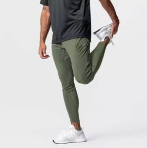 Pantalon de survêtement décontracté en toile épaisse pour homme, coupe ample, respirant, taille élastique avec cordon de serrage - Product Image 5