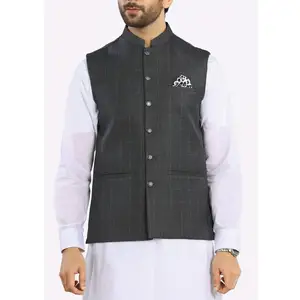 Traditional Style Men Wedding Wear Traditional 2024 Latest Fashionable Men Waist Coat & Vest In Low MOQ