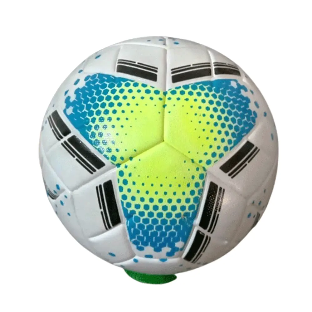 पेशेवर निर्माता ने मैच गुणवत्ता फुटबॉल बॉल थर्मल बोडेड सॉकर बॉल आधिकारिक आकार और वजन फुटबॉल