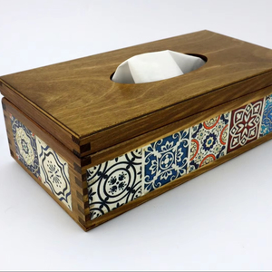 Boîte à mouchoirs en bois bricolage personnalisée de haute qualité pour la décoration de la maison pour l'artisanat au prix le plus bas par HF CRAFTS - Product Image 1