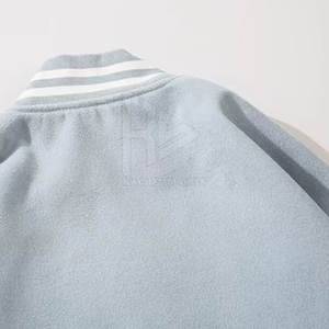 Chaqueta de estilo Letterman transpirable para mujer, ropa de abrigo elegante en color sólido - Product Image 3