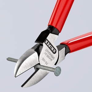 KNIPEX 140 mm <b>Polished</b> Head Side Cutters with <b>Plastic</b> Coating for Crafting - Product Image 5
