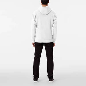 Sudaderas con capucha con estampado de pantalla de tela suave de etiqueta privada para hombres, sudaderas con capucha informales de diseño personalizado al por mayor para hombres - Product Image 4