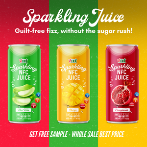 Échantillon gratuit Jus de mangue NFC pétillant 330ml Boîte OEM/ODM Boisson de fruits carbonatée naturelle Boisson de vinut de marque privée 10 Brix - Product Image 6