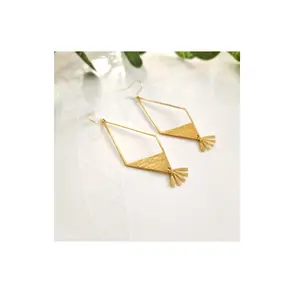 Best quality Brass hoop Jewelry Supplier Anti Fading Gold Plated Metal Brass Bow Knot Small Hoop Earrings for selling