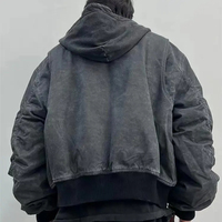 Büyük Beden Erkek Kışlık Yünlü Fermuarlı Oversize Kapüşonlu Sweatshirtler Özelleştirilmiş Logo Baskılı İşlemeli Nefes Alabilen Kırışmaz
