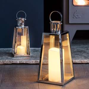 Lanterne à bougie en acier inoxydable faite à la main avec un savoir-faire artisanal et des finitions haut de gamme pour une décoration intérieure sophistiquée - Product Image 4