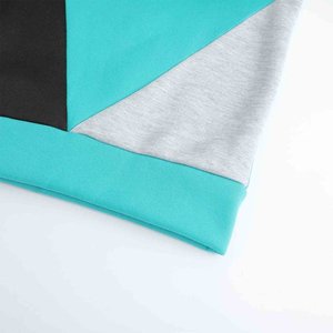 Sweat à capuche en polyester blanc M Color Block pour hommes-Streetwear de tous les jours, vêtements décontractés et actifs abordables pour hommes - Product Image 2
