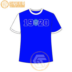 Venta al por mayor personalizada Zeta Phi Beta mujeres camiseta hermandad ropa algodón camisetas más finas mujeres fraternidad prendas - Product Image 5