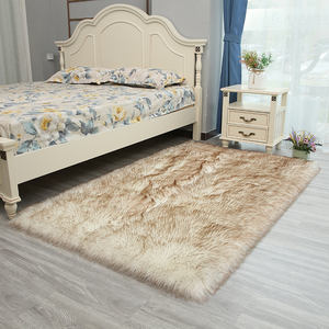 Tapis de sol moderne et minimaliste en forme de cœur blanc moelleux, personnalisable, à poils de 5-6 mm, en fausse soie et laine tuftée, style bohème, personnalisable - Product Image 3