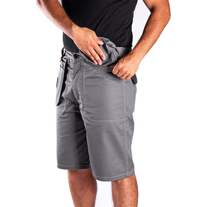 Pantalones cortos de trabajo resistentes sólidos informales para hombre, mezcla de algodón y poliéster duradero, triple costura, carpintería de construcción para exteriores - Product Image 4