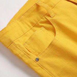กางเกงขาสั้นผ้ายีนส์ของผู้ชายกางเกงขาสั้นสไตล์ลำลองทำจากผ้าฝ้าย100% เป็นมิตรกับสิ่งแวดล้อม - Product Image 3
