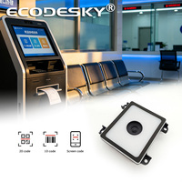 Ecodesky EMT8720 USB TTL Módulo lector de código de barras fijo 1D 2D Escáner de código QR para almacén en stock