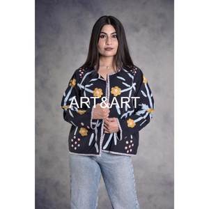 เสื้อแจ็กเก็ตผ้าคอตตอนปักลายสำหรับผู้หญิงชุดเดินชายหาดสไตล์โบฮีเมียนเสื้อโค้ทผ้าฝ้ายสำหรับเพื่อนเจ้าสาว - Product Image 6