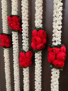 Guirlande de fleurs mogra et renoncule de style indien Accent floral artificiel pour les événements Célébrations de mariage et de festival - Product Image 5