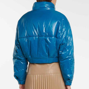 Blouson matelassé respirant de haute qualité à col montant zippé, coupe courte, coupe-vent, avec deux poches, dernier design, service OEM - Product Image 5
