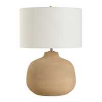 Lampe de table en céramique d'argile minimaliste