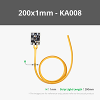 Bande lumineuse LED jaune COB avec matériau en silicone et alimentation 5V DC type ESP32