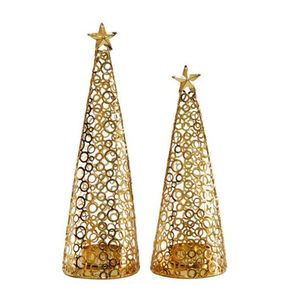 Luxury look <b>tall</b> iron metal <b>candle</b> <b>holder</b> for elegant indoor events and cozy romantic themed settings - Product Image 1