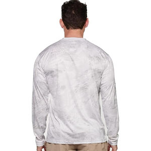 Jersey de pesca UV de manga larga para hombre, 100% poliéster, secado rápido, ligero, sublimación personalizada, impreso, camisa de pesca al por mayor - Product Image 2