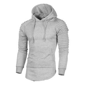 Sweat-shirts à capuche pour hommes, vêtements de sport écologiques à séchage rapide, manches longues, veste de sport pour la salle de sport - Product Image 3