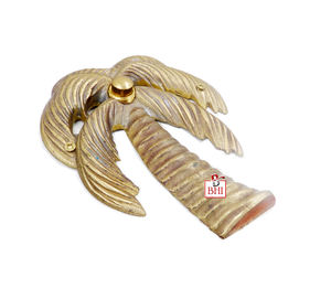 Bouton poussoir de sonnette de porte en laiton Parm Tree 130x110mm - Product Image 4