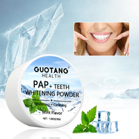 Coque naturelle, élimine les taches sur les dents, hygiène buccale, nettoyage, poudre de blanchiment des dents, avec Logo privé