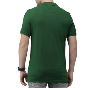 Polo Verde Botella para Hombre, Clásico, Manga Corta, Algodón Piqué, Corte Ajustado, Casual, con Botones, para Golf, 2026 - Product Image 3