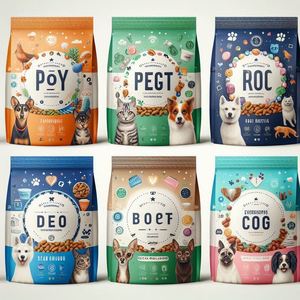 ถุงซิปล็อคแบบตั้งได้ ปิดผนึกด้วยความร้อน ป้องกันความชื้นและแสง สีเงิน ขนาดสั่งทำได้ สำหรับบรรจุภัณฑ์อาหารสัตว์เลี้ยงสำหรับสุนัข - Product Image 3