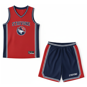 Uniformes de basket-ball personnalisés de conception OEM de nouveau style à vendre ensemble de maillot et de short d'équipe en polyester 100% à séchage rapide de bonne qualité - Product Image 1