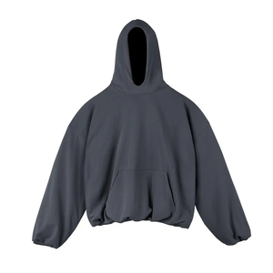 Sweats à capuche personnalisés pour hommes 100% coton oversize épaules tombantes sweats à capuche Streetwear sweats à capuche poids lourd sweat à capuche zippé pour hommes - Product Image 1
