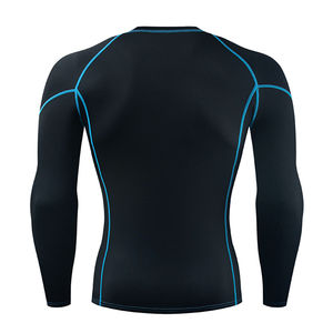 Athletic Men's <b>Compression</b> <b>Shirt</b> Long Sleeve Custom Logo Running Training <b>Gym</b> Base Layer Top with Personalized Design Base Layer - Product Image 2