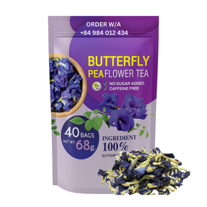 Colorant alimentaire Votre logo Vente en gros Fleurs de pois papillons séchées Fleurs séchées fraîchement traitées - Product Image 2