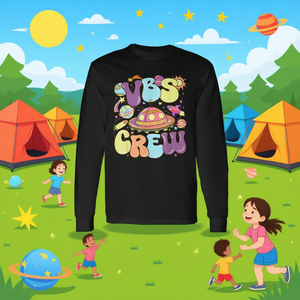 T-shirt éducatif à manches longues VBS Crew 2024 Stellar Vacation Bible School - Product Image 3