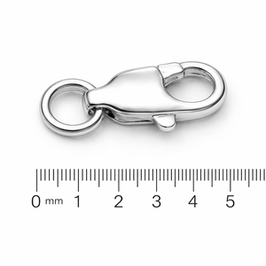 925 Sterling Silver Lobster Claw Clasp with <b>Ring</b> Jewelry Finding Tool & Equipment - Product Image 3