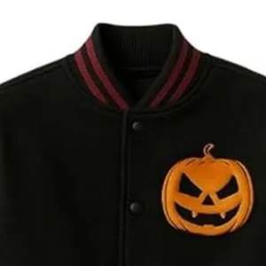 Nouvelle arrivée, veste universitaire pour femmes noire avec logo brodé personnalisé, manches en cuir marron, vestes streetwear amicales, veste en laine de style lettreman - Product Image 3