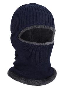OEM Unisex Acrylic Winter Warm Fleece Attached Knit Ski <b>Mask</b> Custom logo Full Face Balaclava <b>Mask</b> DDP Shipping - Product Image 4