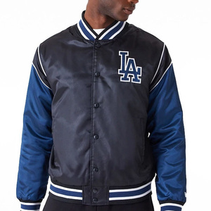 Wholesale Custom Best Quality Streetwear Men College Satin Varsity <b>Jacket</b> <b>Waterproof</b> Eco-Friendly Thick <b>Winter</b> - Product Image 1