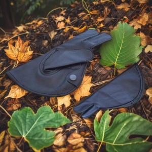 ถุงมือหนัง Falconry ถุงมือหนังนิ่มลายสัตว์มีซับในผ้าขนแกะนุ่มและหนังกลับพิมพ์โลโก้ได้ตามต้องการ - Product Image 1